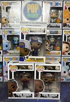 Funko POP! Rocks: 2Pac - Tupac Shakur 3 Set #158-252-387