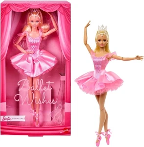 Barbie Signature Ballet Wishes Puppe, Modepuppe zum Sammeln in Satin,...  - Bild 1 von 8
