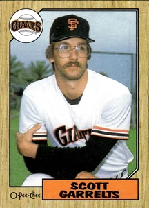 1987 O-Pee-Chee Scott Garrelts - Picture 1 of 2