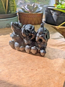 Hear No Evil, See No Evil, Speak No Evil Elefant. Figur 10cm x 8 x 5cm 271g - Bild 1 von 11