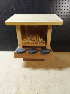 Squirrel feeder - hand made with red cedar - hours of enjoyment watching them. - Picture 1 of 6