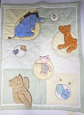 COLCHA 3D clássica WINNIE the POOH leitão olho tigre verde berço cobertor - Imagem 1 de 4