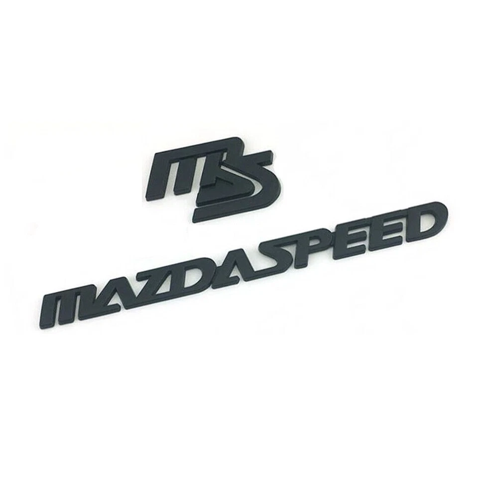 1x MS MazdaSpeed emblema maletero trasero insignia 3D para Mazda CX-5 CX-7 323 Axela Atenza Foto 1 de 4