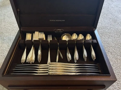 Prelude Sterling 1939 sin monograma de plata internacional con estuche Foto 1 de 4