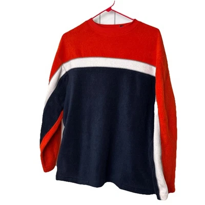 Arizona Jean Co Naranja Azul Color Bloque LS Terry Sudadera Talla XL Para Hombres Y2K Foto 1 de 4