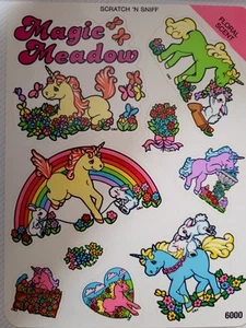 Vintage BJ Floral Sticker Scratch N Sniff 6" Sheet - RARE & HTF - Picture 1 of 1