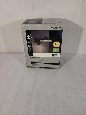 Portfolio Wall Sconce #0482329 Oil Rubbed Bronze Finish & White Milk Glass Shade - Image 1 of 4