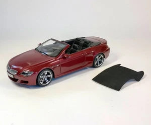 Modellino Kyosho BMW M6 Cabrio 1/18 - E64 - Indianapolis rosso metallizzato con nero - Foto 1 di 13