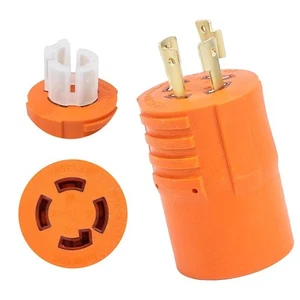 Adattatore generatore NEMA L14-20P a L14-30R, 20 Amp 30 4 poli giallo  - Foto 1 di 8