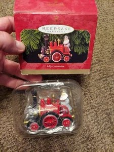 Locomotora Jolly Santa - Hallmark Keepsake Vintage Navidad 1999 Tren.  NUEVO - Imagen 1 de 4