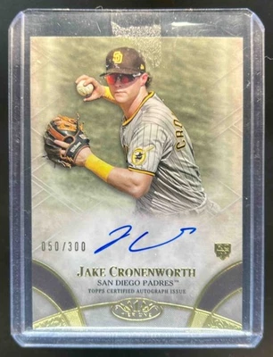2021 Topps Tier One Jake Cronenworth Break Out Auto Rookie RC #50/300 Padres - Image 1 of 2