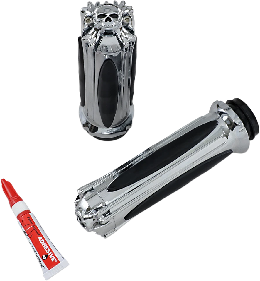 Empuñaduras Zombie Kuryakyn 6298 acelerador por cable cromadas Foto 1 de 1