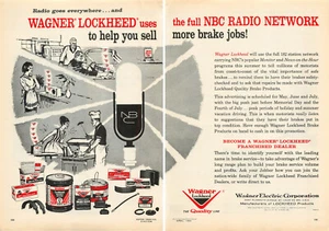 Service Station Magazine Print Ad WAGNER LOCKHEED / NBC RADIO BBQ 1963 2-Page - Picture 1 of 1