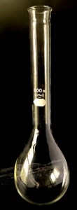 Pyrex Kimax 27400-800 800ml Tooled Long Neck Kjeldahl Flask K3 - Picture 1 of 4