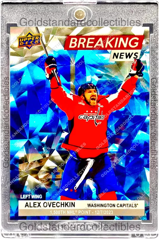 Alex Ovechkin RARE BLUE ICE REFRACTOR INVESTMENT CARD SSP UPPER DECK ROY MINT - Image 1 of 2