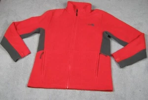 The Northface Jacket Mens Small Red Black Fleece Full Zip Outdoor Snowboarding - Picture 1 of 14