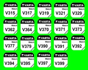 1x VARTA Uhren Batterie Knopfzelle aus 19 Typen z.B. 317 321 364 371 377 379 399 - Bild 1 von 3