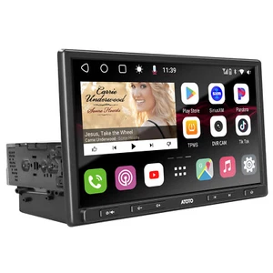 ATOTO S8Pro 10" Single-DIN Car Radio GPS Navi Tracking 4G LTE WiFi Bluetooth USB - Picture 1 of 7