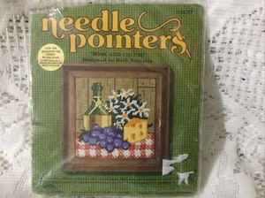 Wine and Cheese Sunset Designs needle point kit #5270 - Picture 1 of 2