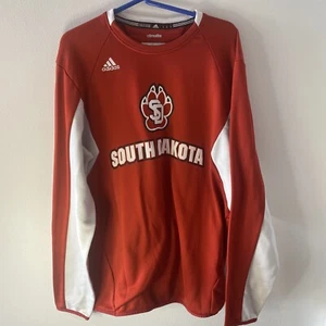 South Dakota Coyotes NCAA Adidas Climalite Men's Large Pullover - Picture 1 of 7