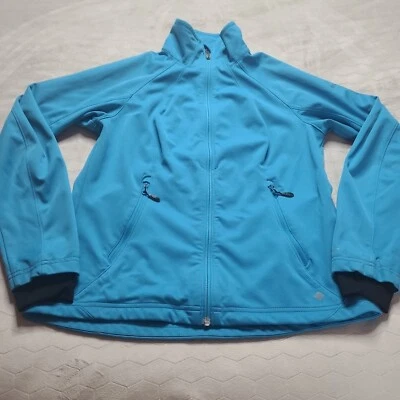 Chaqueta azul Columbia Titanium para mujer S Omni-Heat Omni-Shield Soft Shell cremallera completa Foto 1 de 4