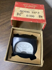 Vintage Triplet Microamperes 227-T 0-100 ua - Picture 1 of 9