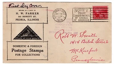 #681 Ohio River 1929 FDC -  H.W. Parker Peoria IL Stamp Dealer - Image 1 of 2