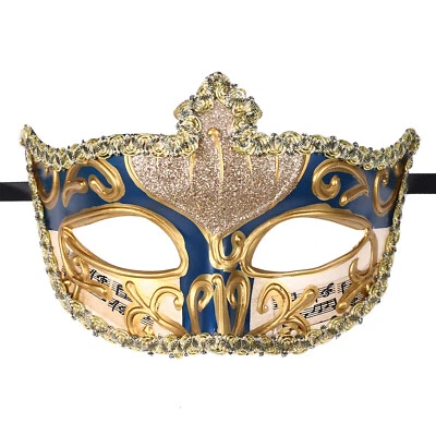 Venetian Masquerade Mask for Men Mardi Gras Ball Party Halloween Costume Mask - Image 1 of 2