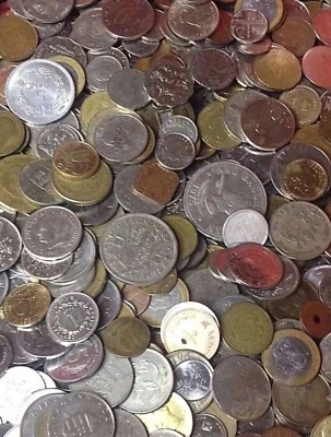 10  POUNDS MIX LOT World FOREIGN COINS Huge Bulk Lot   - Image 1 of 2