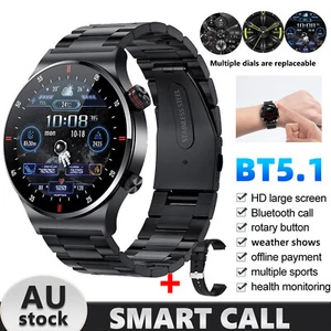 Bluetooth Call Smart Watches Full Touch Screen Sports Monitor For iPhone HISENSE - Picture 1 of 12