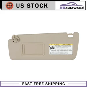 For 2004-2007 Toyota Highlander Tan Left Driver Side Sun Visor - Picture 1 of 10