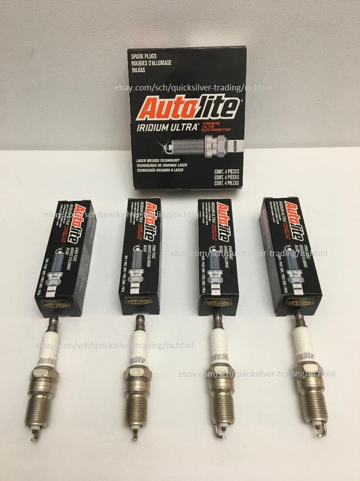 Autolite 铱 Ultra Finewire 火花塞 - MPN AI5682 - 4 件套插头 — 第 1/1 张图片