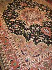 Authentic super fine tabr1z her1z wool/silk handmade rug carpet