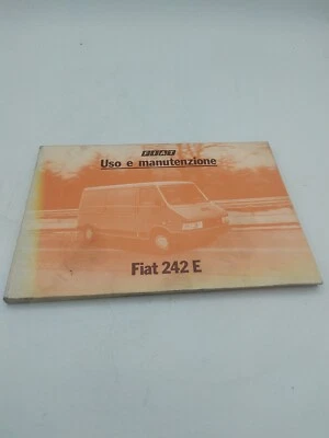 Libretto Uso Manutenzione Fiat 242  E Auto Epoca Manuale  ricambi accessori  - Immagine 1 di 4