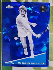 Margaret Smith Court 2021 Topps Chrome Tennis Sapphire Edition Card #80