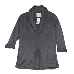 NWT Alternative Gray French Terry Shawl Collar Jacket Size Small SMRP$78 Boho - Picture 1 of 6