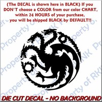 Targaryen Dragon Game Of Thrones Kalessi Daenerys Vinyl Decal Sticker 75013