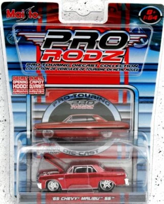 CHEVROLET Malibu SS - 1965 - red - Maisto Pro RodZ 1:64 - Imagen 1 de 4