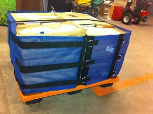 Reusable Pallet Wrapz Cover - Eco Alternative Pallet Wrap to Shrink - 3.5' x 10' - Picture 1 of 4