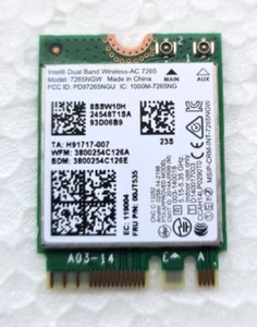 C630 15-AQ CR M6-AR 15-AR Intel Wifi Card 7265NGW Dual Band AC 859354-855 TESTED - Imagen 1 de 4