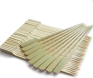 1000 Stück 4 Zoll Bambus Paddel Spieße zum Servieren von Vorspeisen Cocktail Grill - Bild 1 von 8