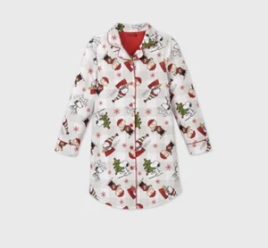 Snoopy Peanuts Nightgown Nightshirt Pajamas PJs Christmas Holiday ALL SIZES NWT! - Picture 1 of 5