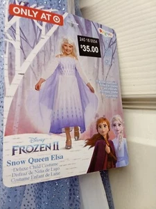 Disney Frozen 2 Elsa Halloween Costume Dress Size Medium 7/8 - Picture 1 of 4