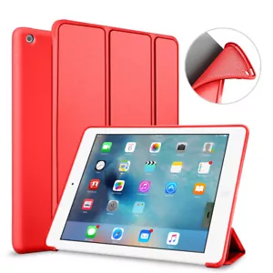 Magnetic Silicone Trifold Case For iPad Mini 2 3 4 5 6 Air Pro 9.7 10.2 10.9 11 - Picture 1 of 11