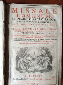 Missale Romanum Ex Decreto Sacro-Sancti * MDCCXLI / 1741 * Etat Moyen / Bon - Picture 1 of 11