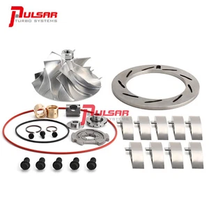 Early 03 Ford 6.0L Powerstroke Billet 3782 Turbo Compressor Wheel+Rebuild Kit - Foto 1 di 12