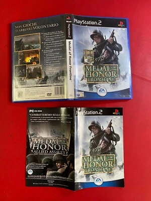 MEDAL OF HONOR FRONTLINE - PLAYSTATION 2 PS2 (2002) MANUALE + COVER BOX , NO DVD - Immagine 1 di 2