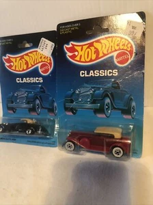1988 Hot Wheels Classics 988 MERCEDES 540K Black #5142 ‘31 Doozie #2533 NEW - Picture 1 of 5