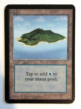Island (B) (#1) MP Alpha MTG Magic the Gathering