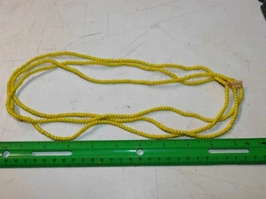Tres hebras de 22" - pequeñas cuentas de semillas de vidrio amarillo Ghana africana #7 - Imagen 1 de 4